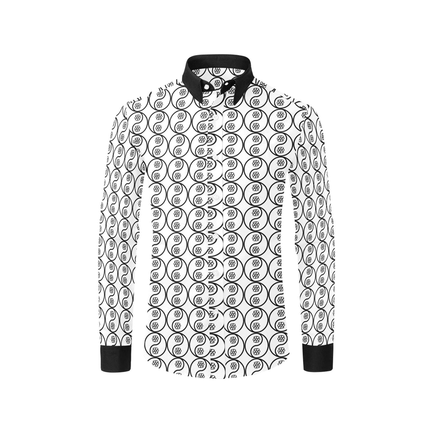 Phallacy Yin-Yang Designer Button Up Dress Shirt