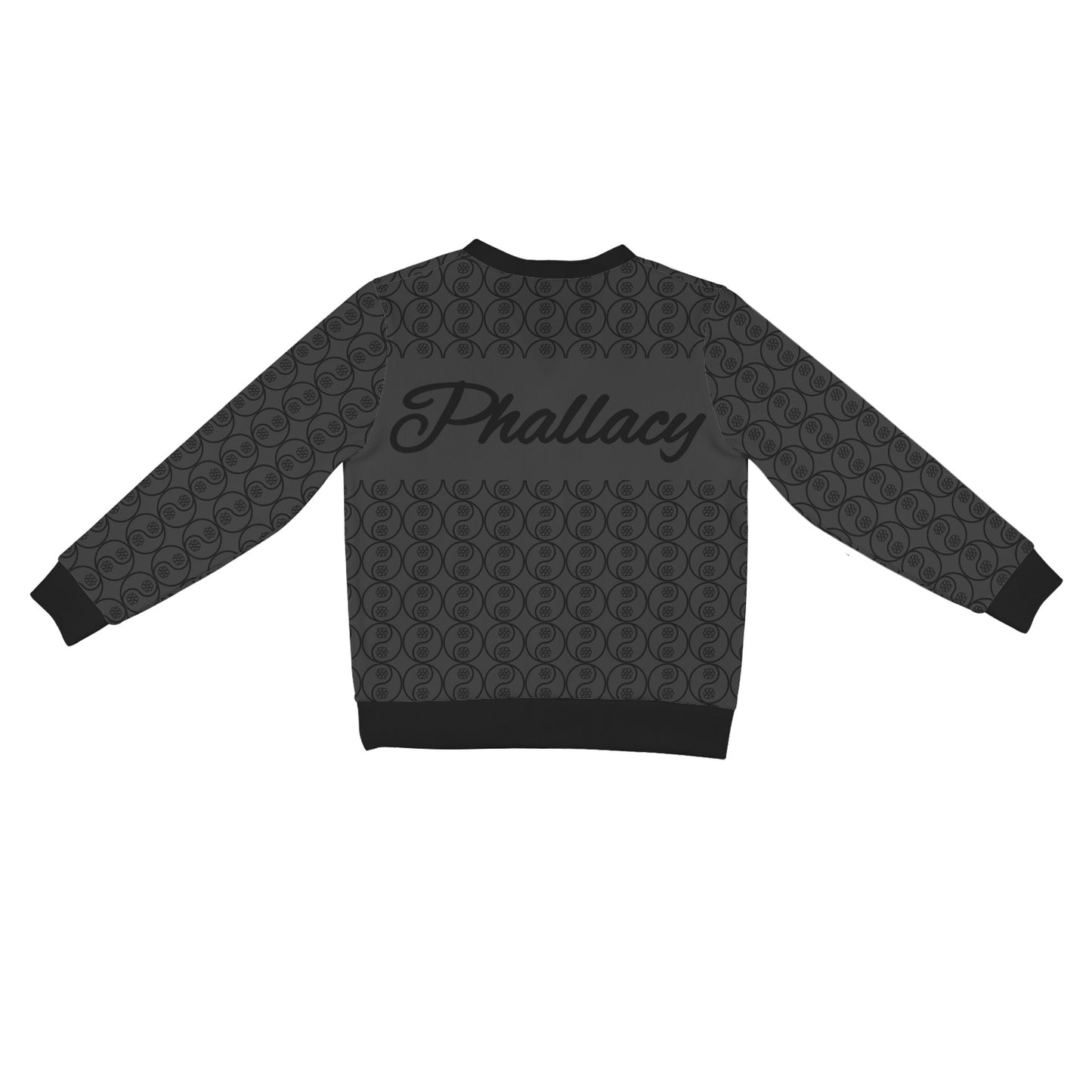 Phallacy Yin-Yang Designer Ribbed Cardigan