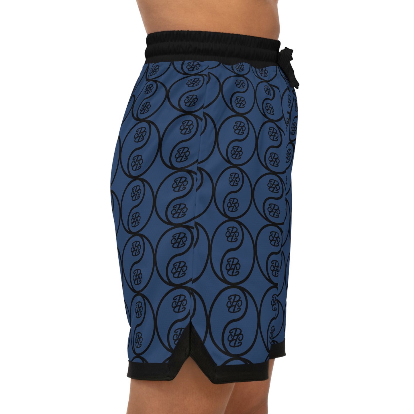 Phallacy Yin-Yang Designer Unisex Basketball Shorts