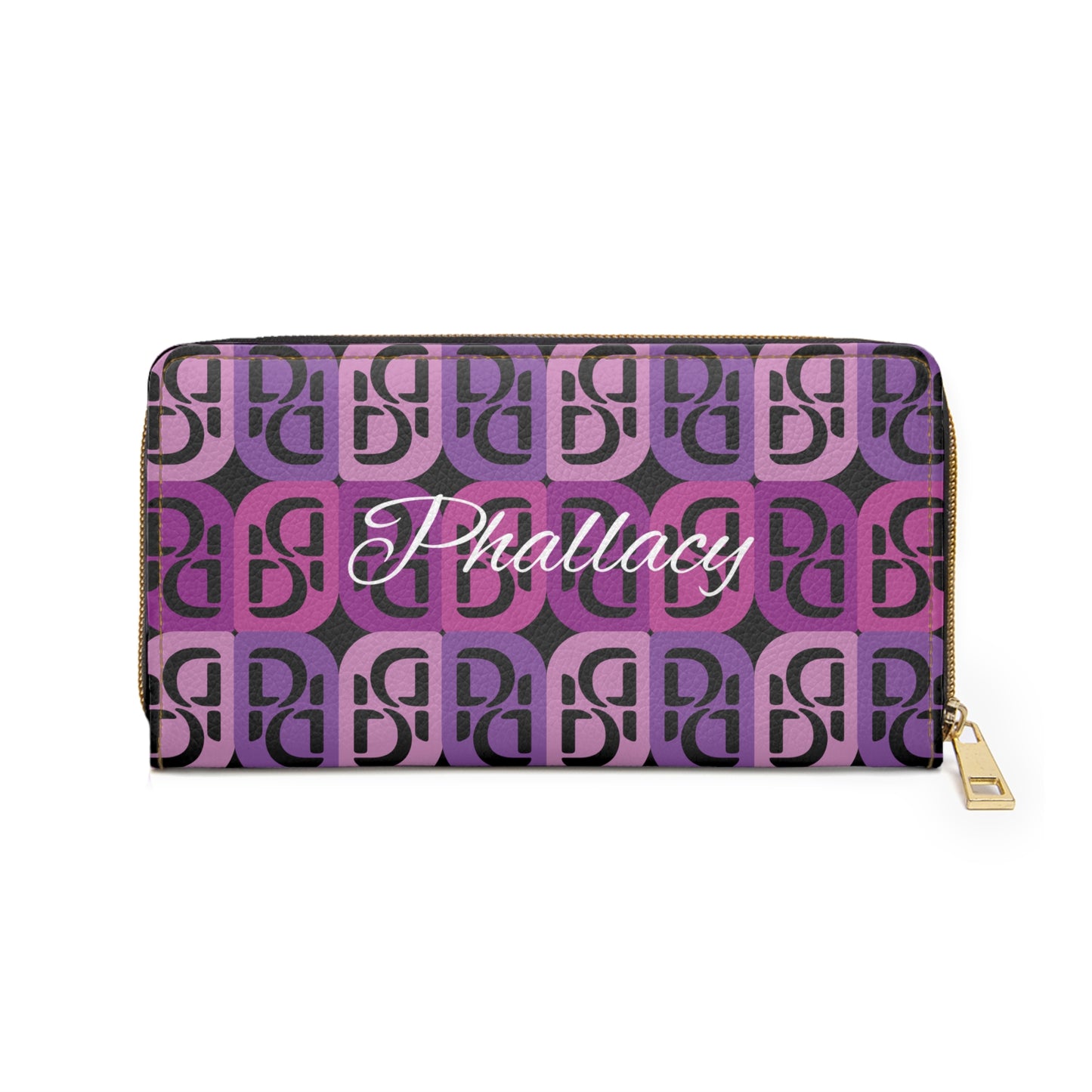 Phallacy Monogram Designer Zipper Wallet