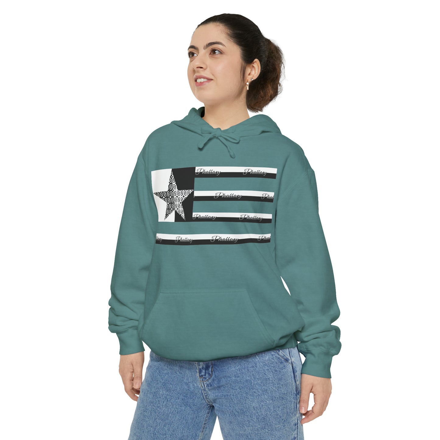 Phallacy Flag Unisex Garment-Dyed Hoodie