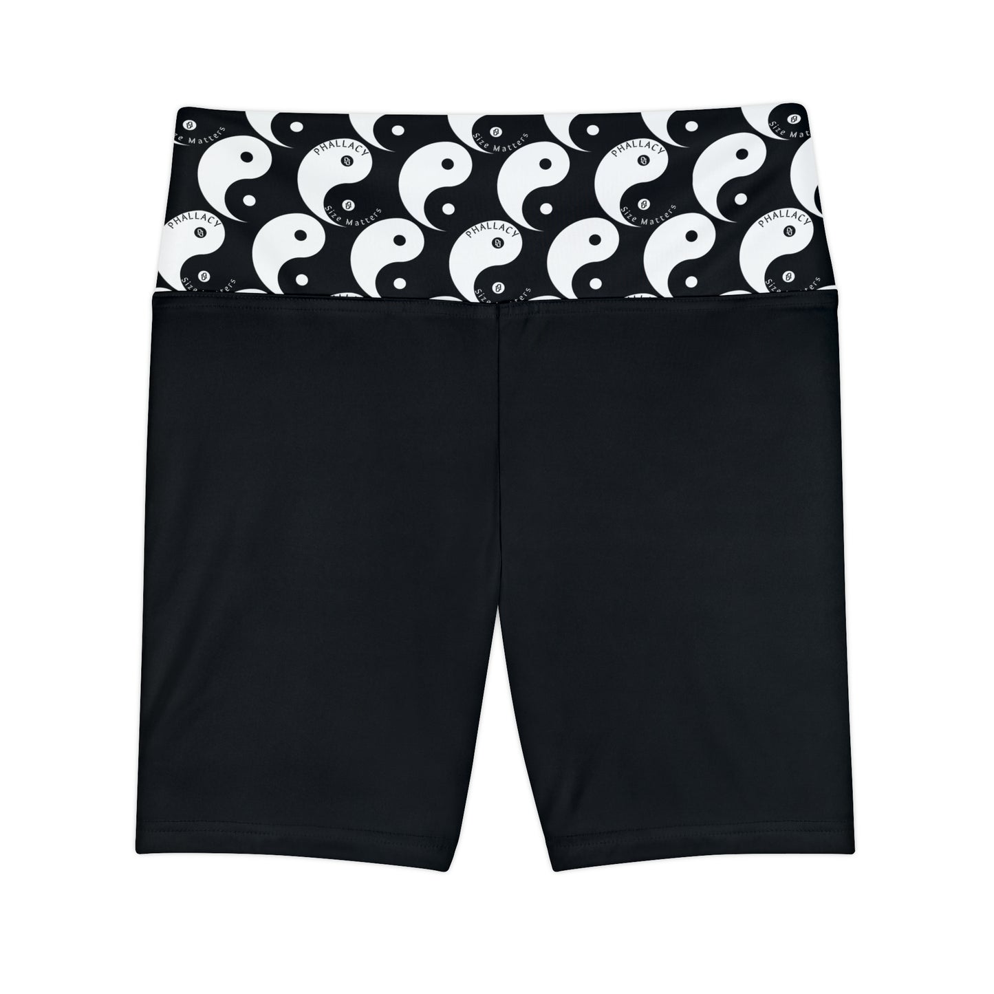 Phallacy Yin-Yang Designer Women's Workout Shorts