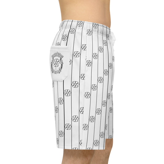 Phallacy Striped Designer Athletic Shorts