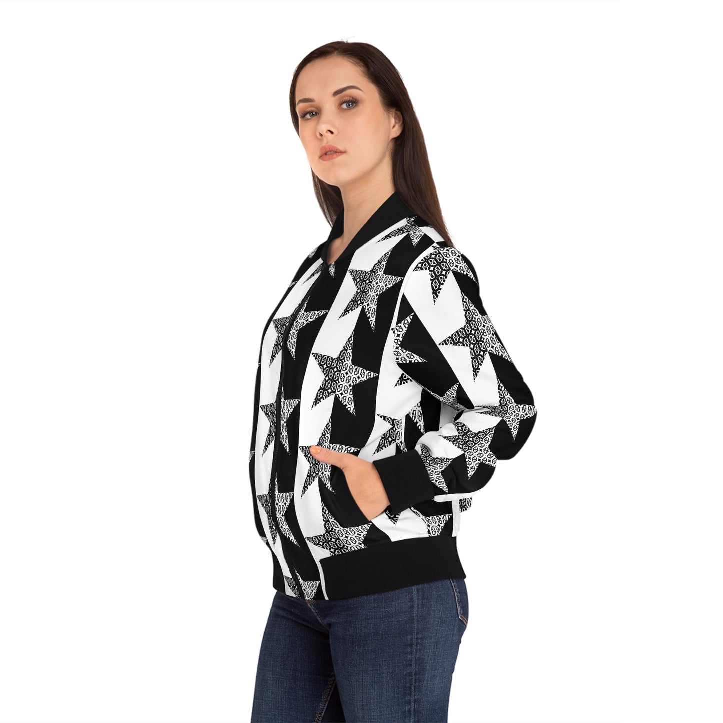 Phallacy Star Designer Women's Bomber Jacket