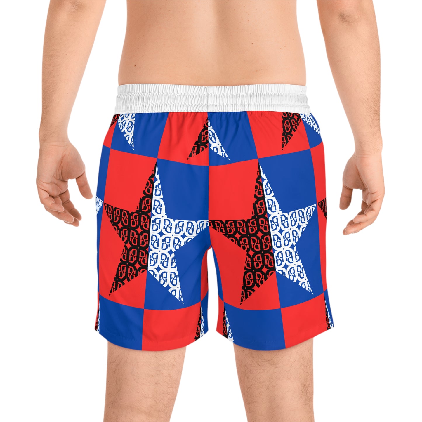 Phallacy Star Designer Mid-Length Swim Shorts