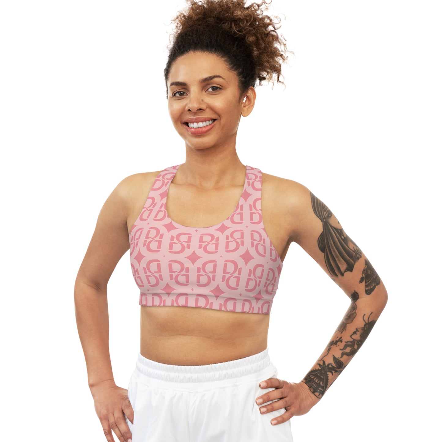 Phallacy Monogram Designer Seamless Sports Bra