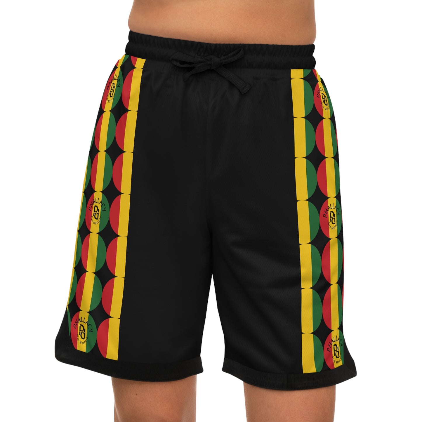 Phallacy Time Designer Unisex Basketball Shorts