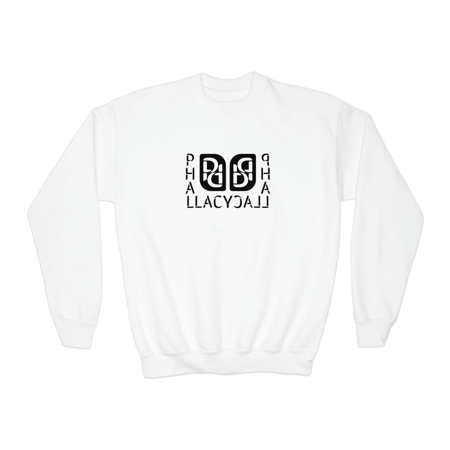 Phallacy Balance Designer Youth Crewneck Sweatshirt