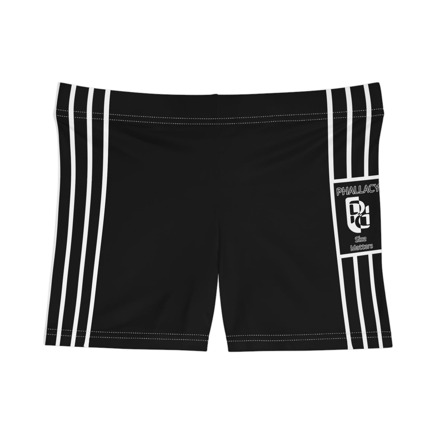 Phallacy Striped Designer Booty Shorts