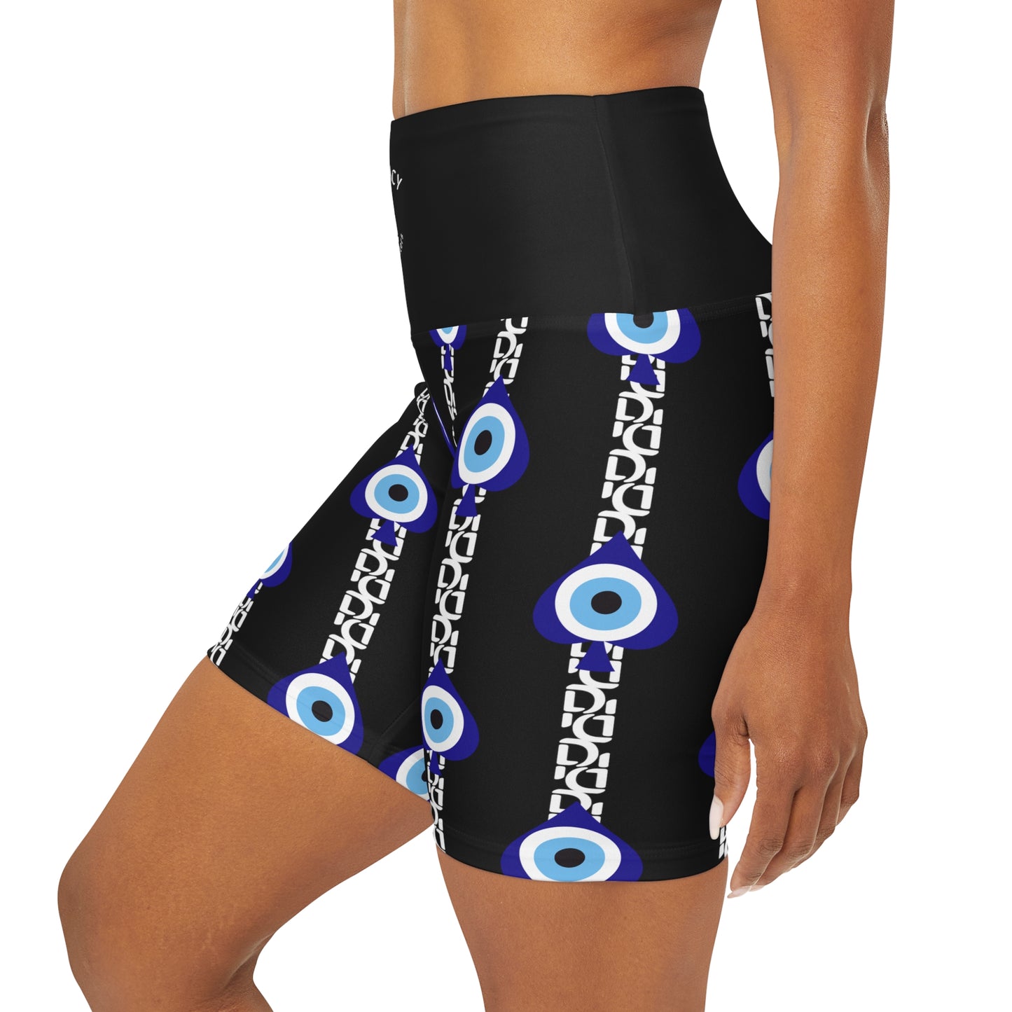 Phallacy Designer High Waisted Yoga Shorts