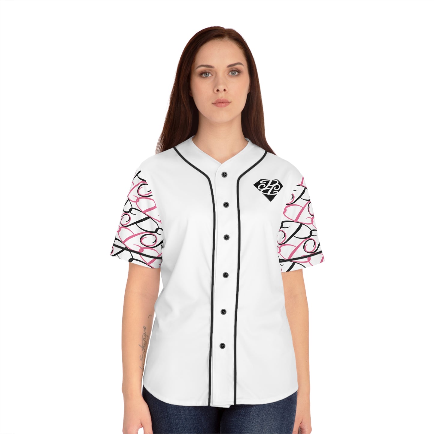 Phallacy Diamond Designer Women's Baseball Jersey