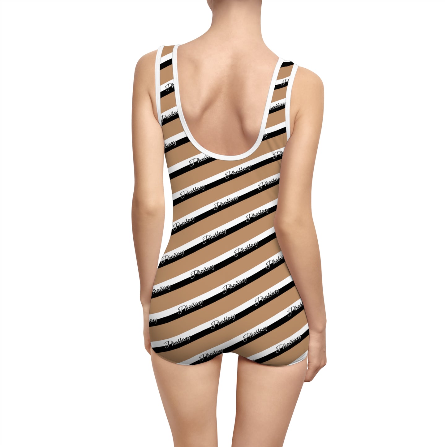 Phallacy Signature Striped Designer Bodysuit