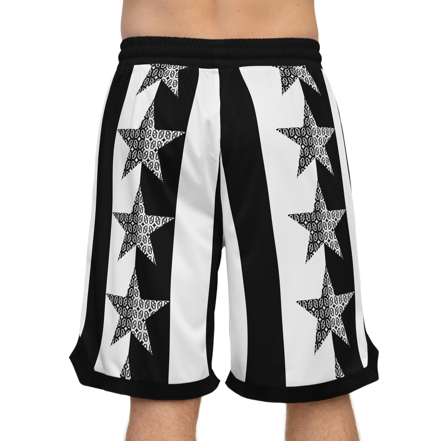 Phallacy Star Designer Unisex Basketball Rib Shorts