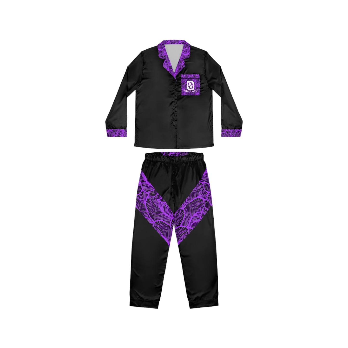 Phallacy Designer Satin Pajama Set