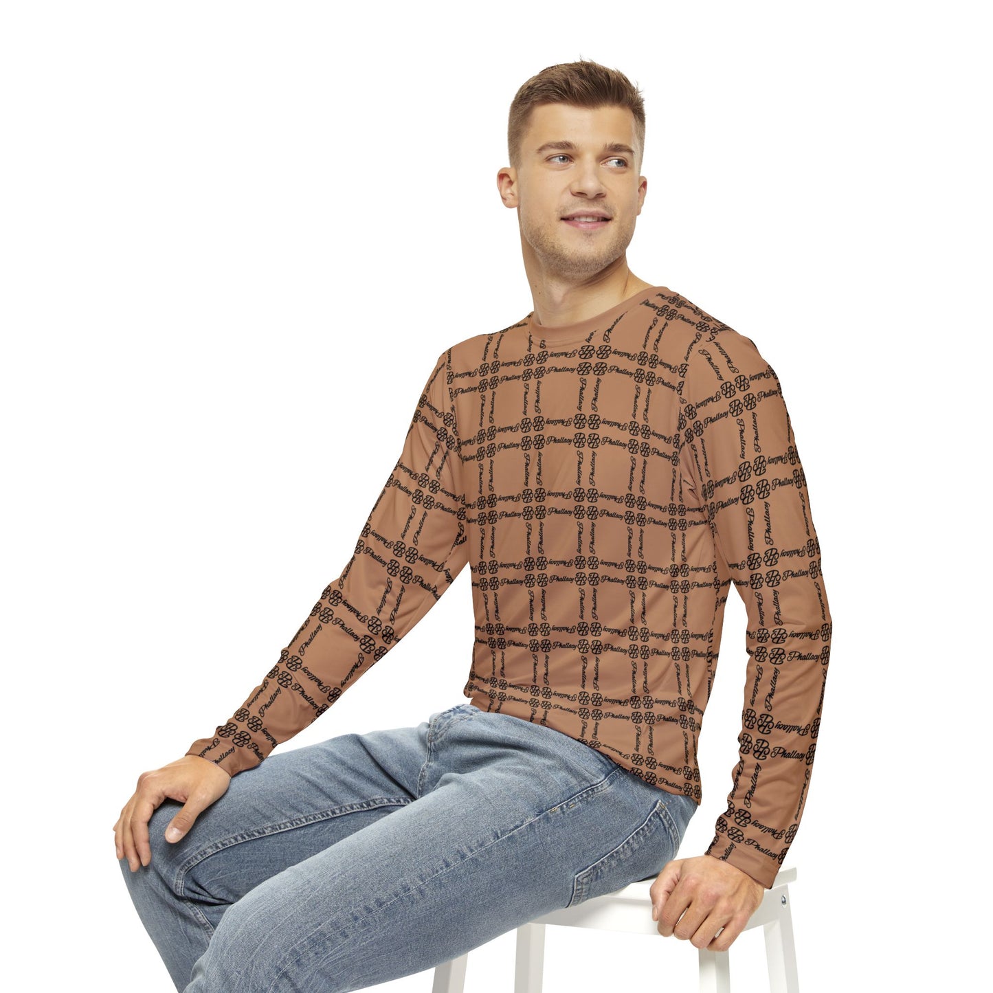 Phallacy Balance Designer Men's Long Sleeve Shirt