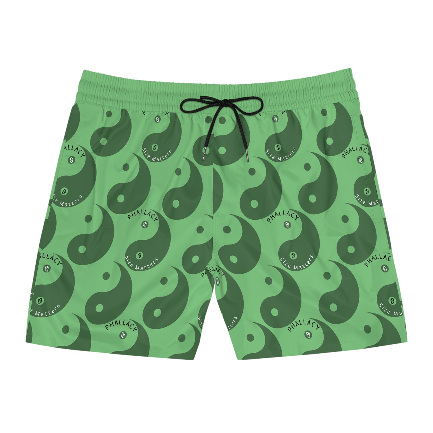 Phallacy Yin-Yang Designer Mid-Length Swim Shorts