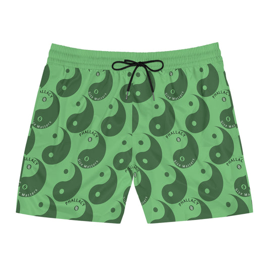 Phallacy Yin-Yang Designer Mid-Length Swim Shorts