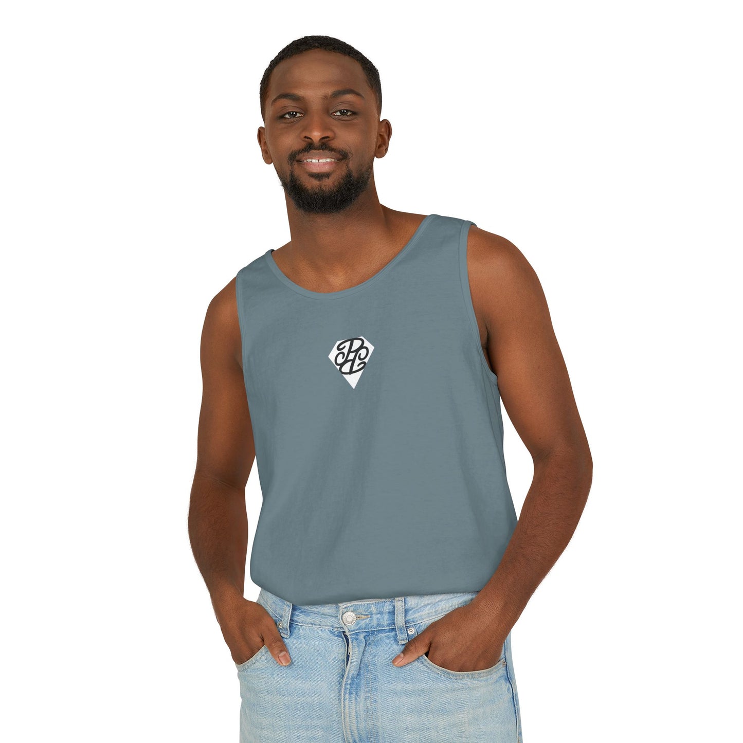 Phallacy Diamond Unisex Garment-Dyed Tank Top