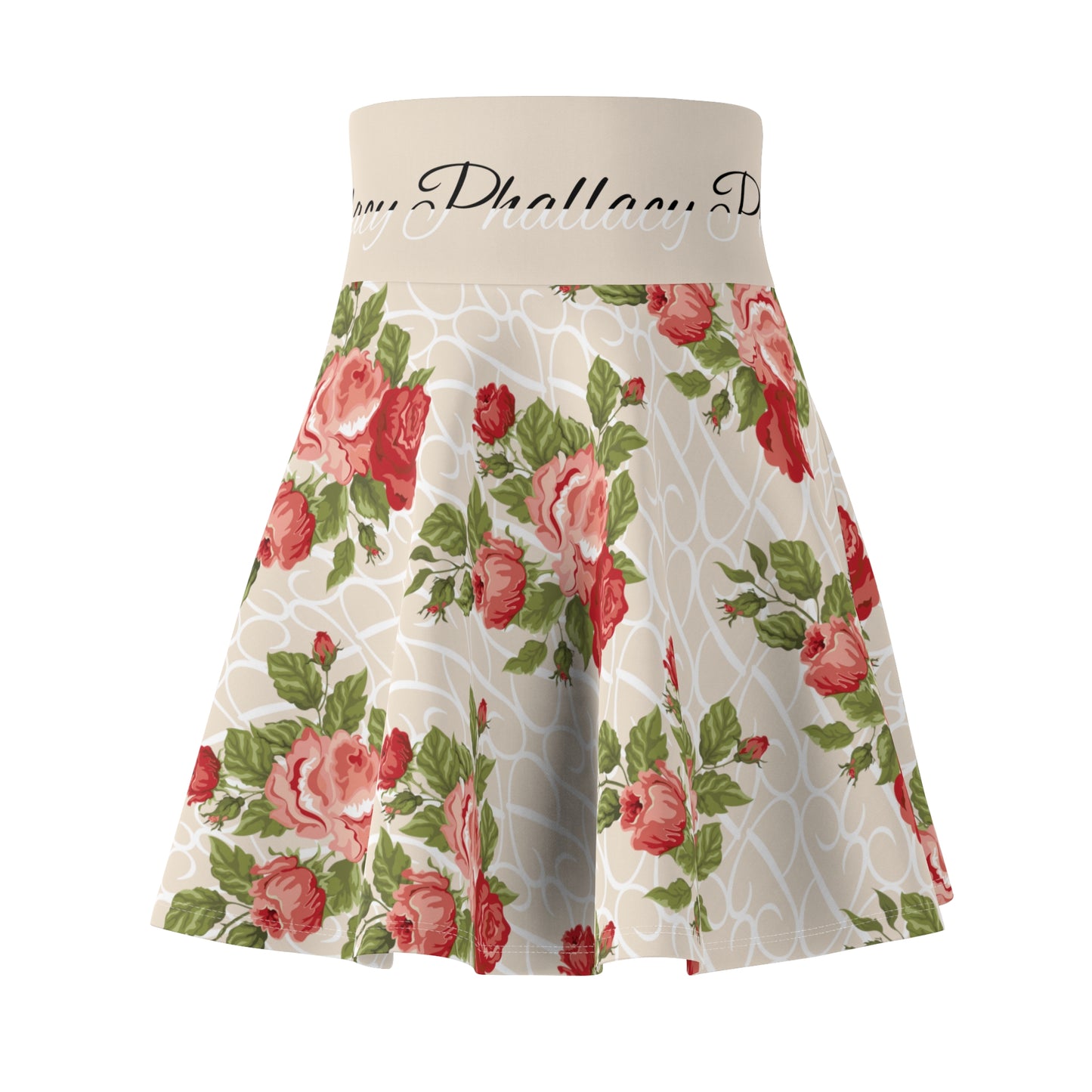 Phallacy Designer Floral Women's Skater Skirt