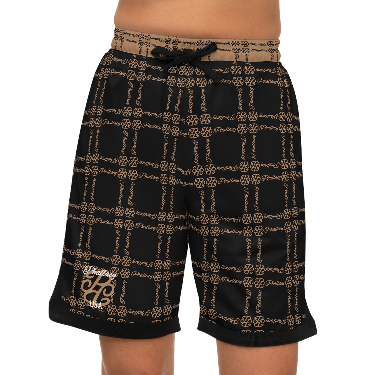 Phallacy Balance Designer Unisex Basketball Shorts