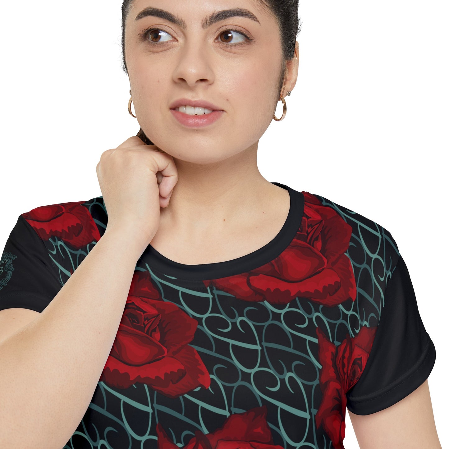 Phallacy Designer Floral Women's Short Sleeve Shirt