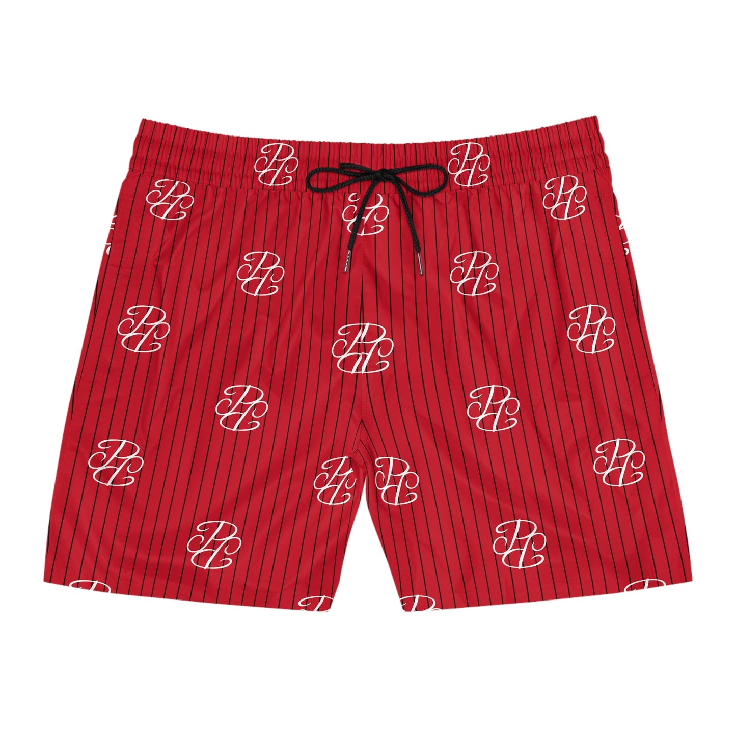 Phallacy Players Striped Designer Swim Shorts