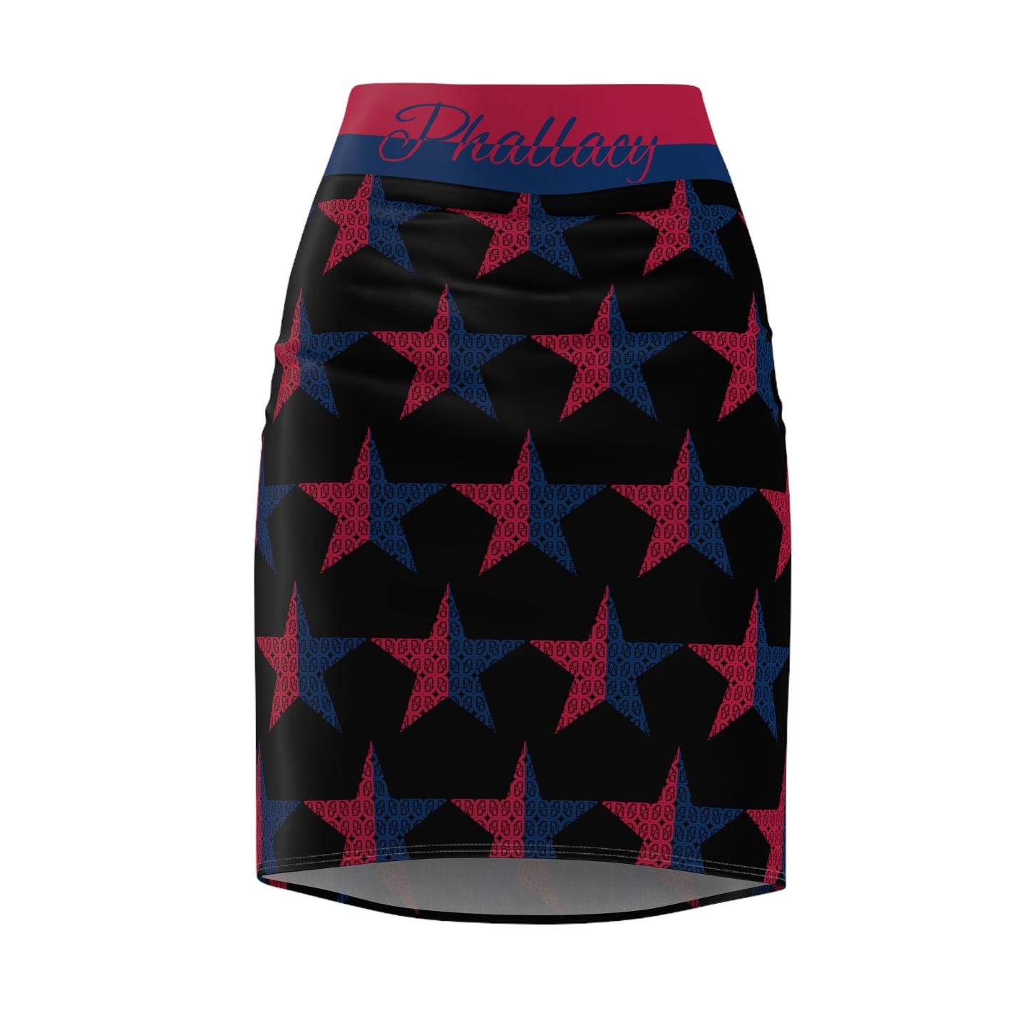 Phallacy Star Designer Pencil Skirt