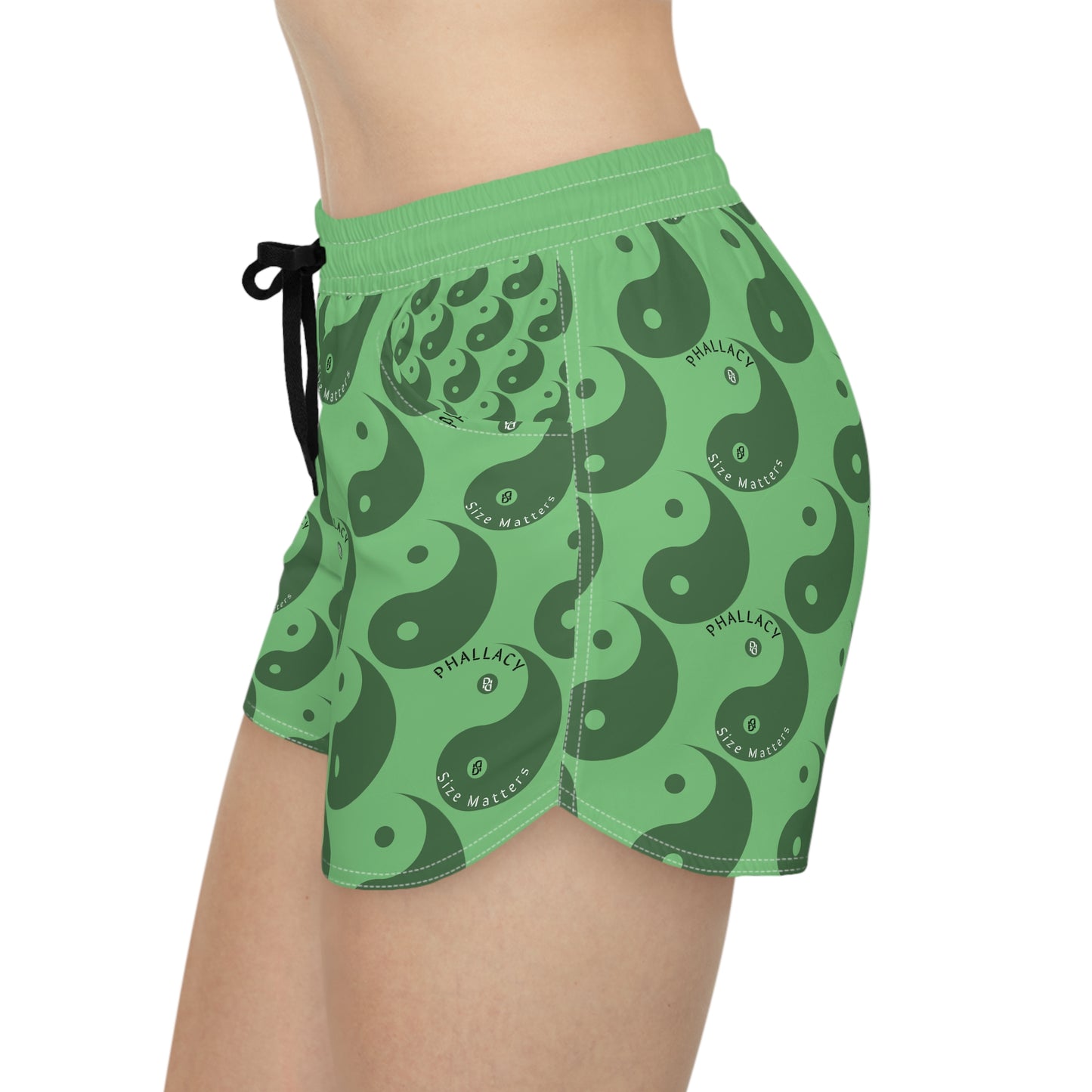 Phallacy Yin-Yang Designer Women's Casual Shorts