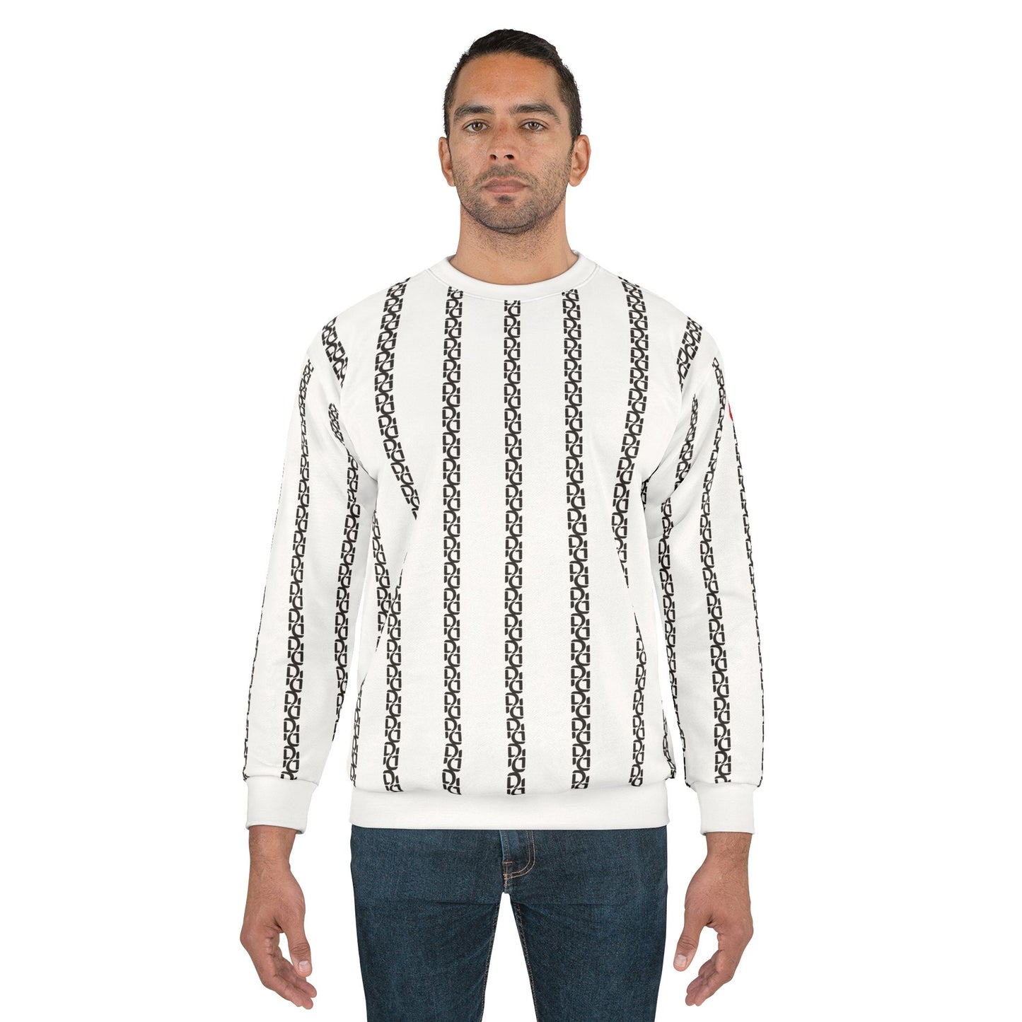 Phallacy Striped Designer Unisex Sweatshirt