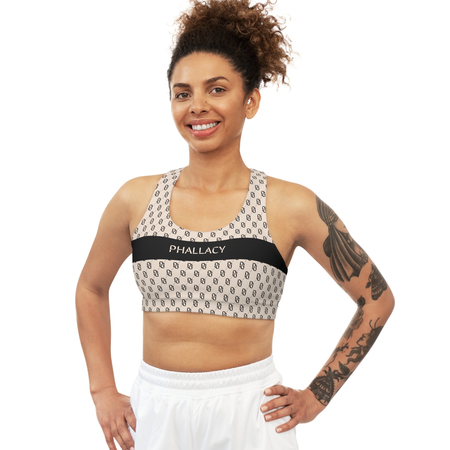 Phallacy Monogram Designer Seamless Sports Bra