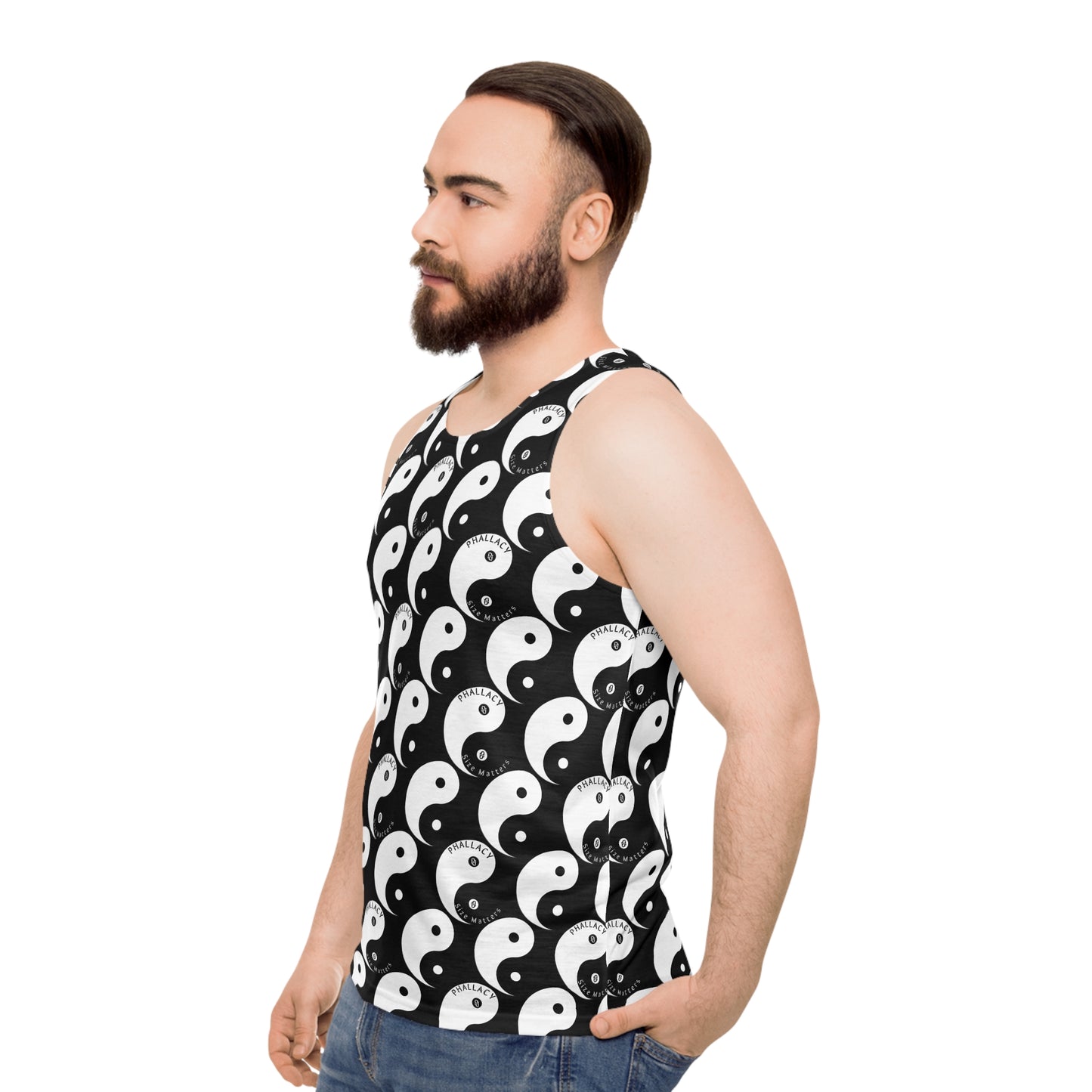 Phallacy Yin-Yang Designer Unisex Tank Top