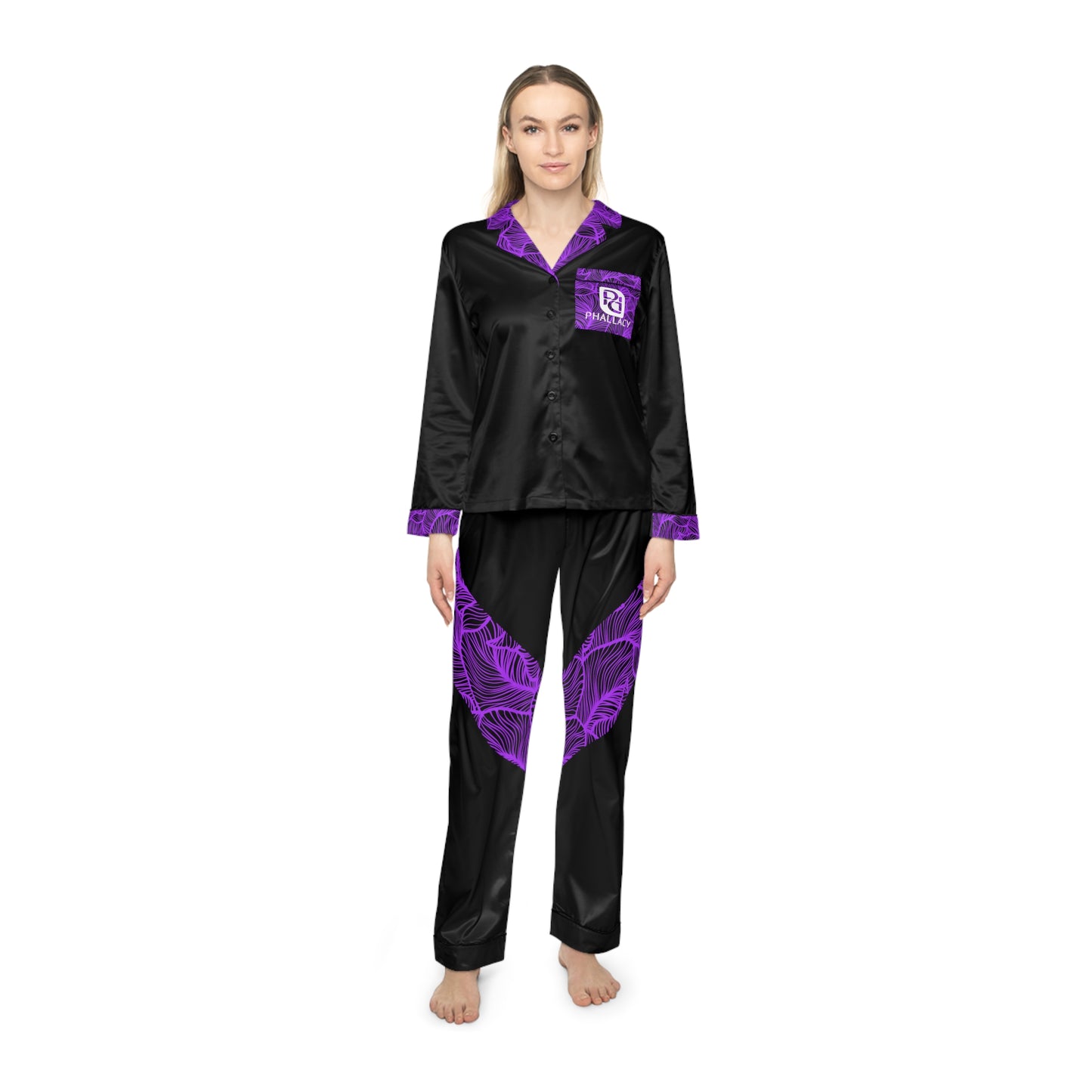 Phallacy Designer Satin Pajama Set