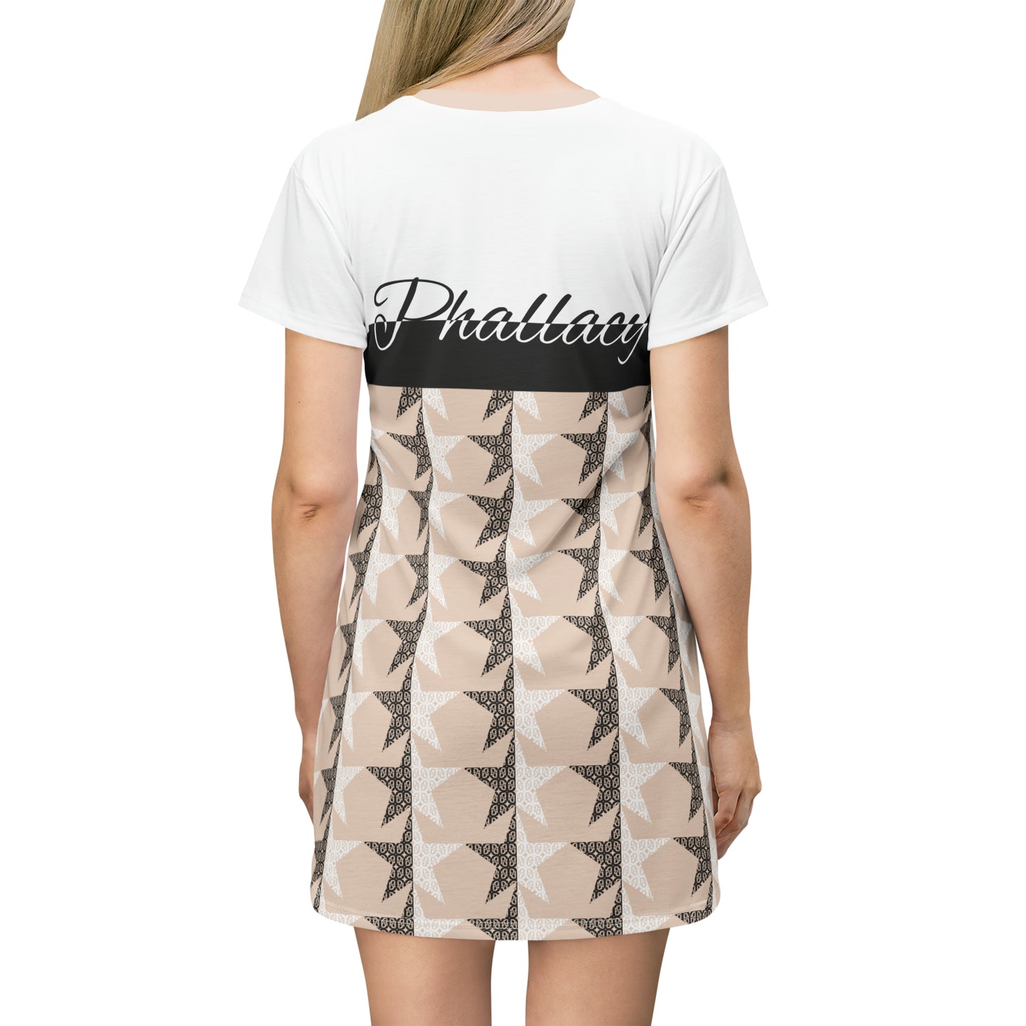 Phallacy Star Designer T-Shirt Dress