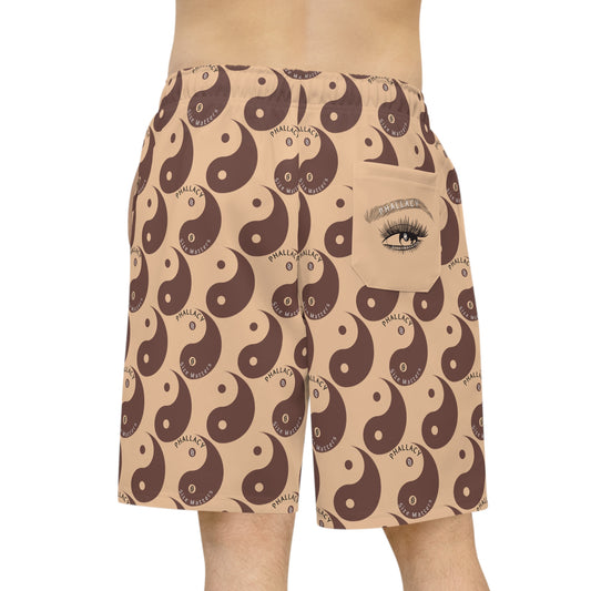 Phallacy Yin-Yang Designer Athletic Shorts