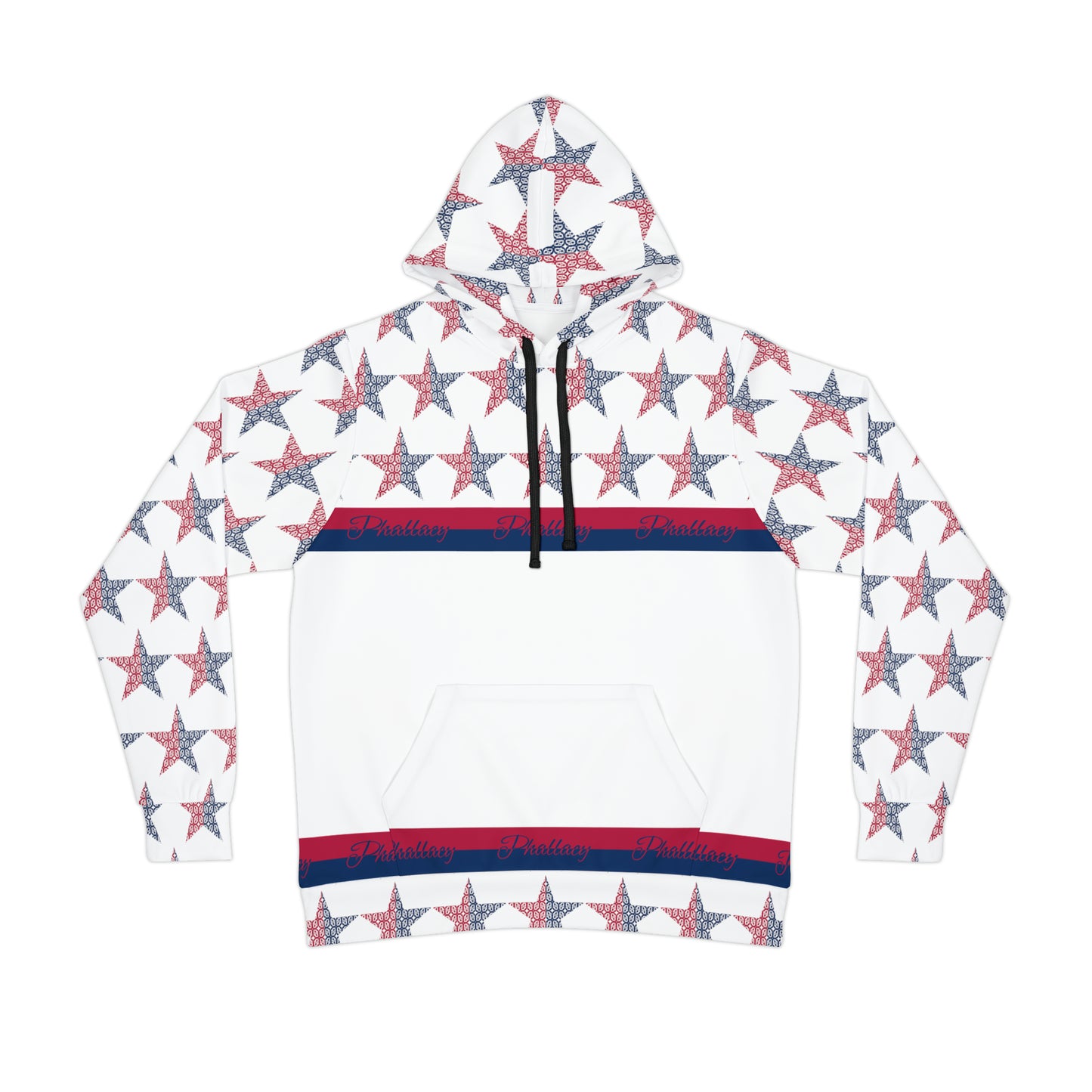 Phallacy Star Designer Unisex Athletic Hoodie