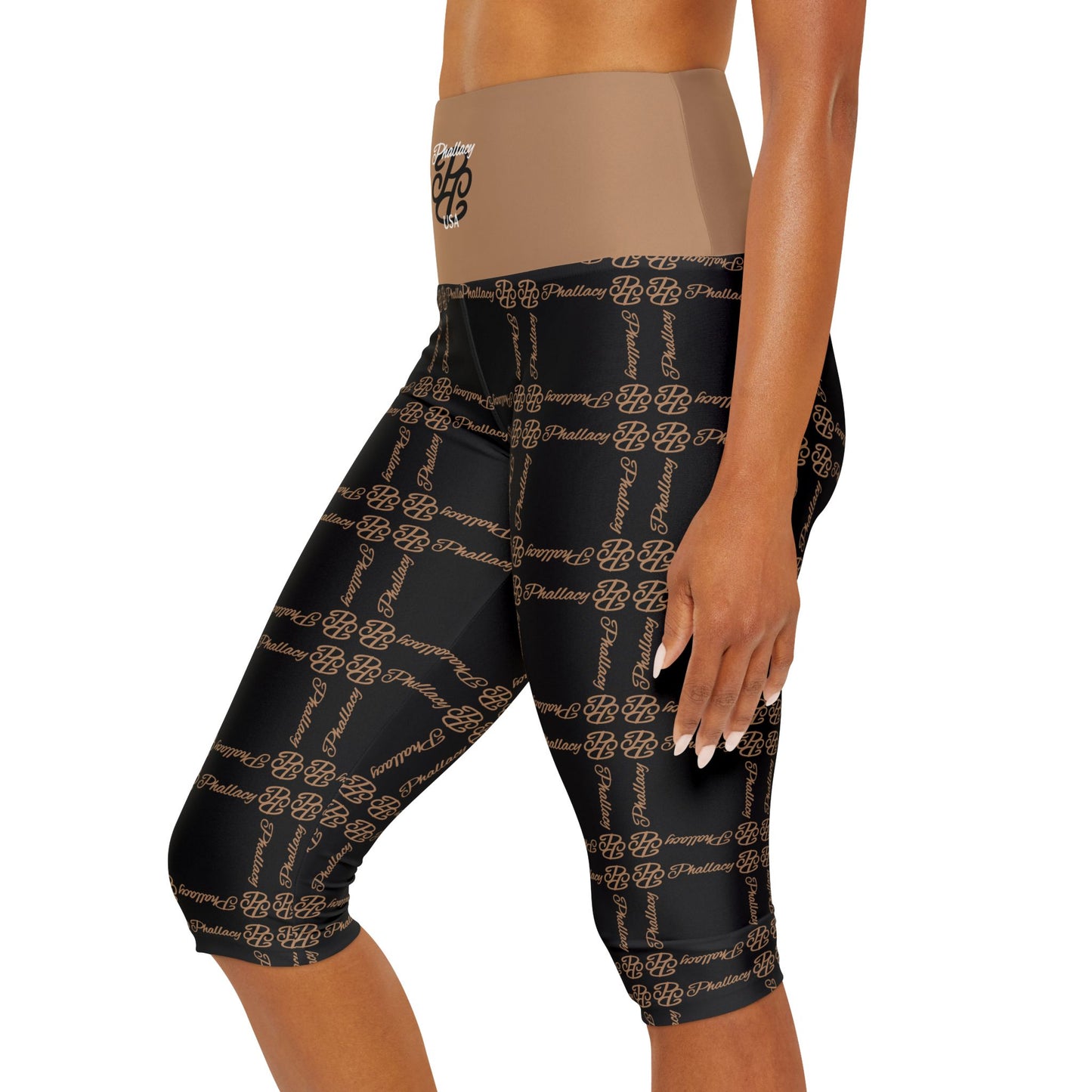 Phallacy Balance Designer Yoga Capri Leggings