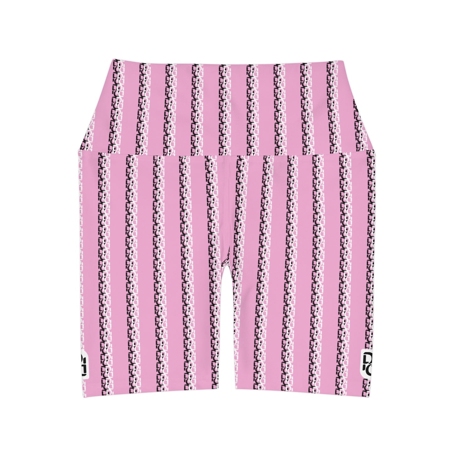 Phallacy Striped Designer High Waisted Yoga Shorts