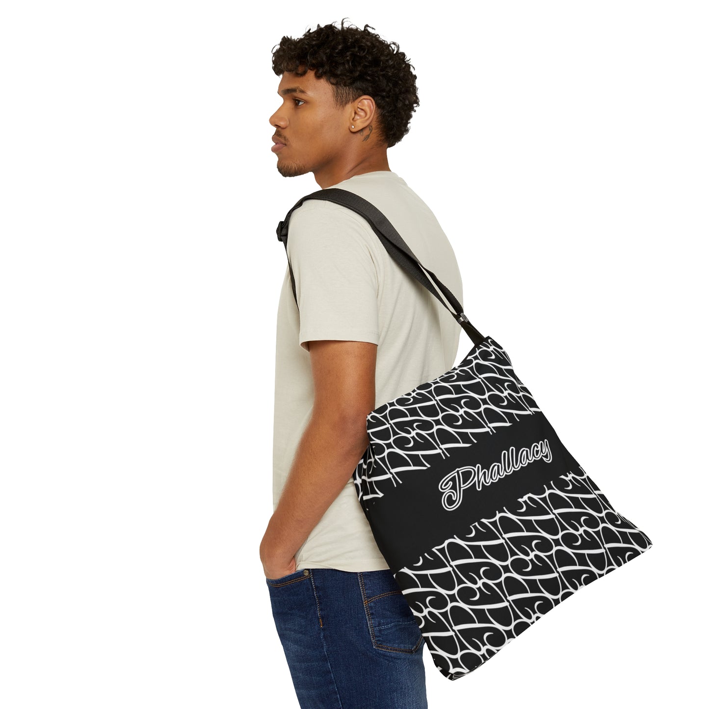 Phallacy Players Designer Adjustable Tote Bag