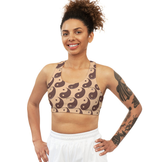 Phallacy Yin-Yang Designer Seamless Sports Bra