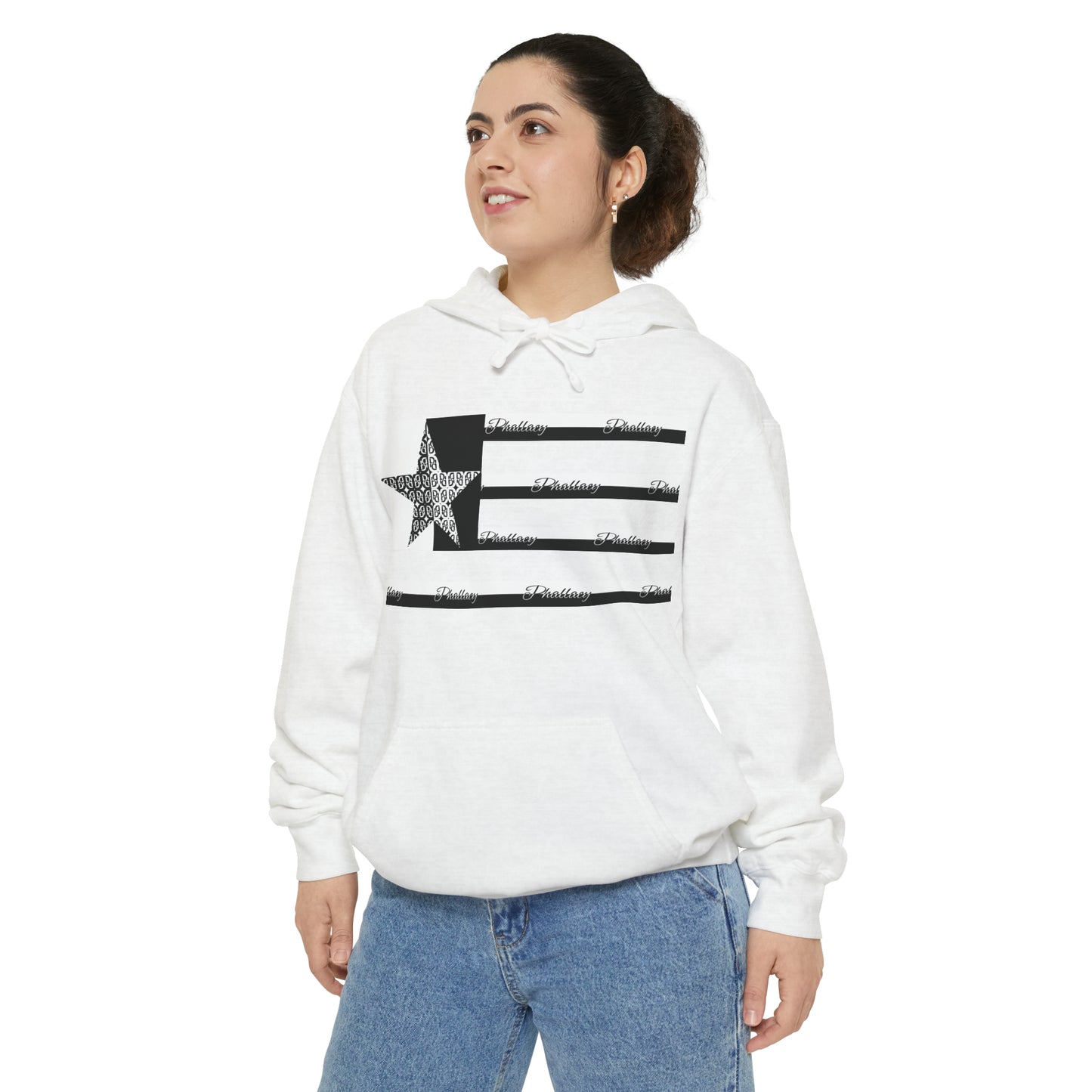 Phallacy Flag Unisex Garment-Dyed Hoodie