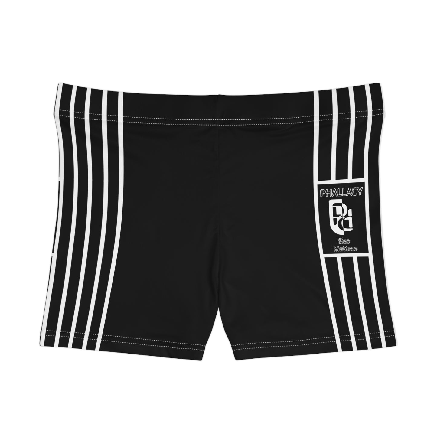 Phallacy Striped Designer Booty Shorts