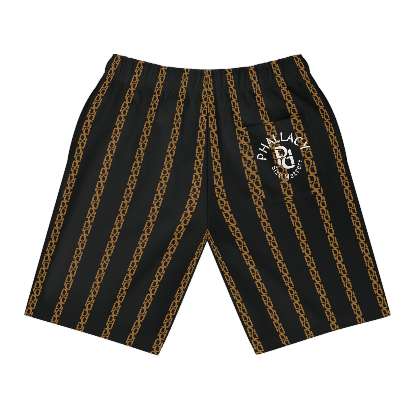 Phallacy Striped Designer Athletic Shorts