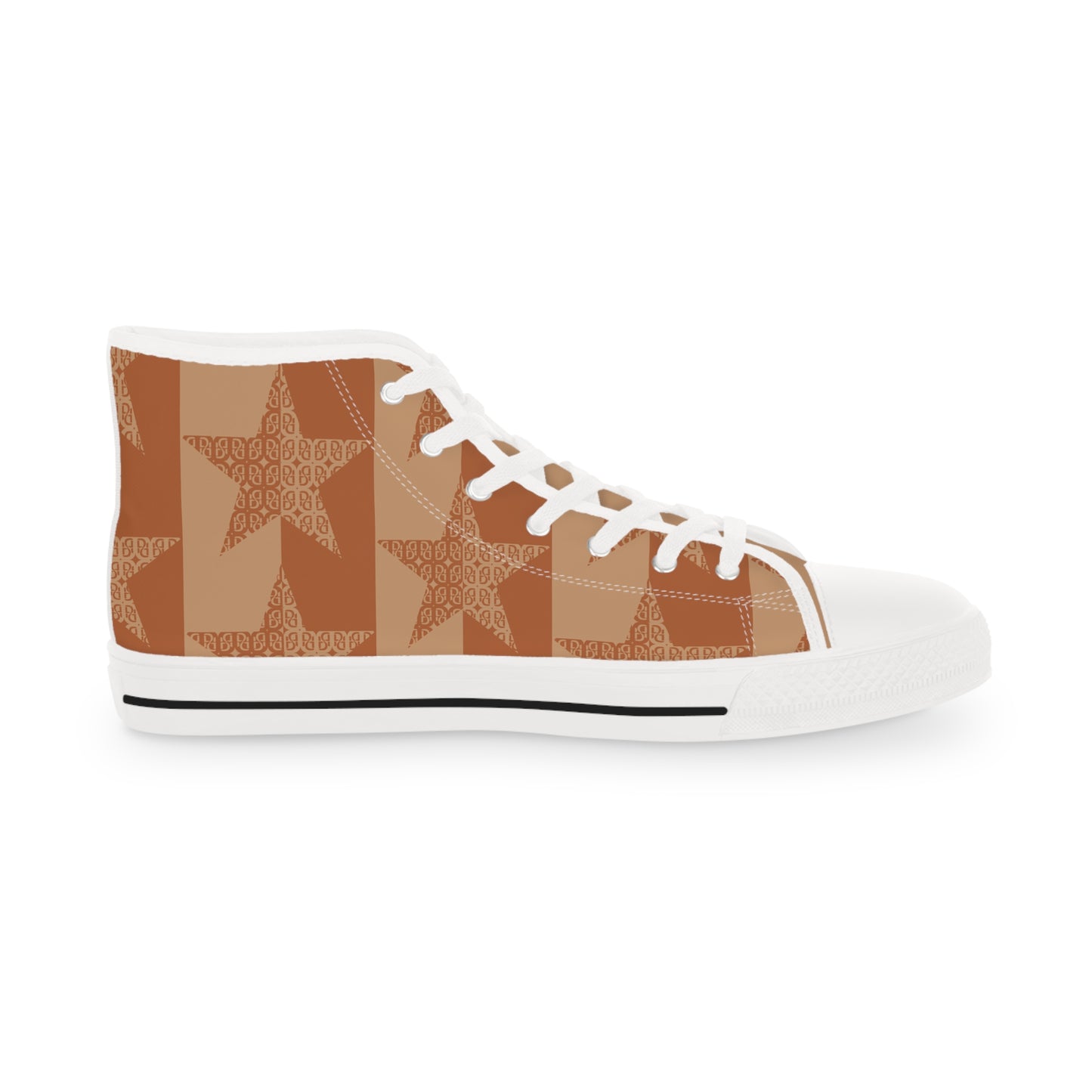 Phallacy Star Designer Men's High Top Sneakers