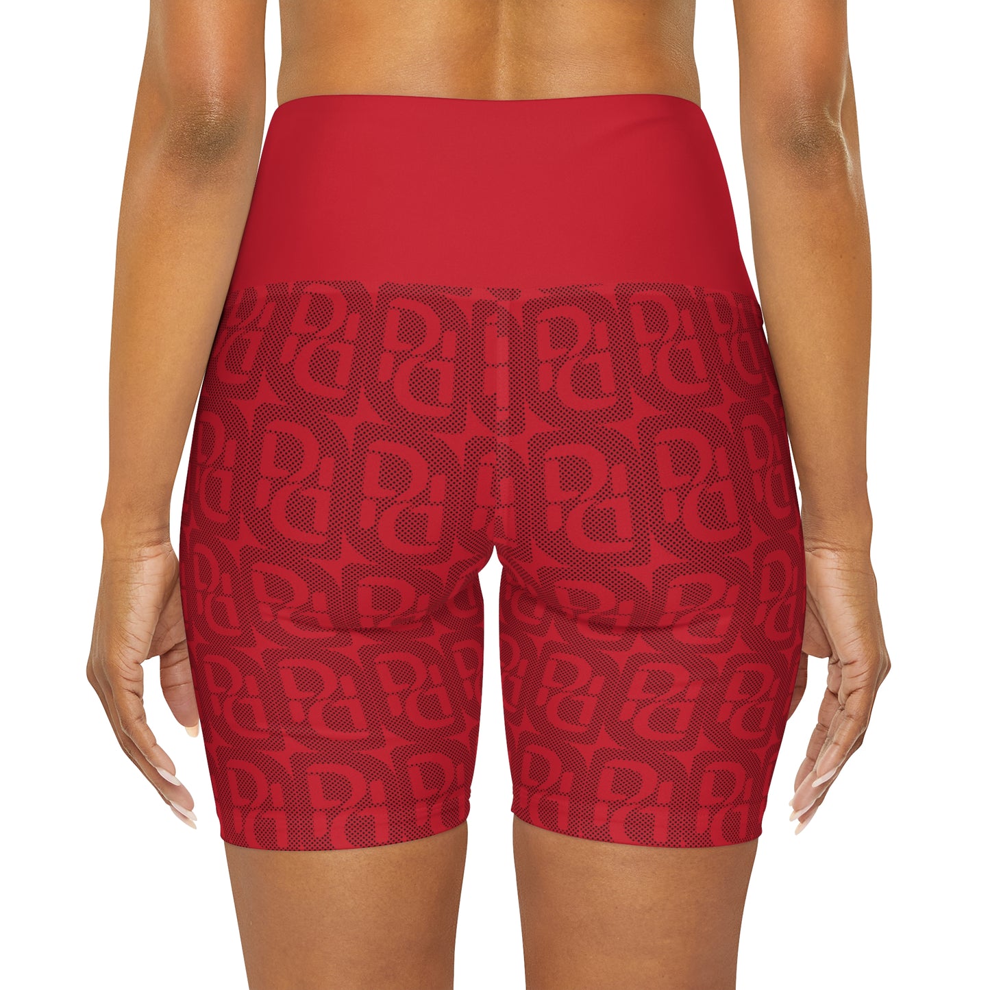 Phallacy Designer High Waisted Yoga Shorts