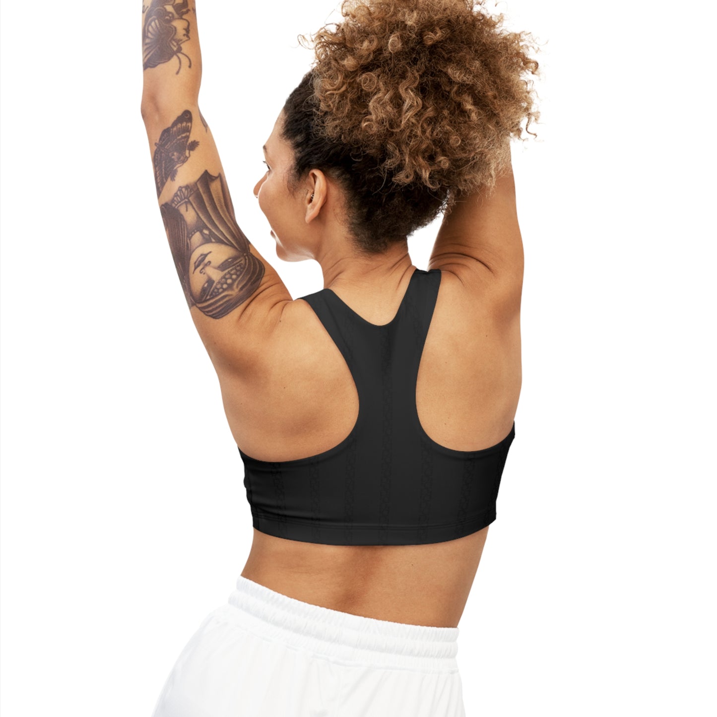 Phallacy Striped Seamless Sports Bra (Reflection)