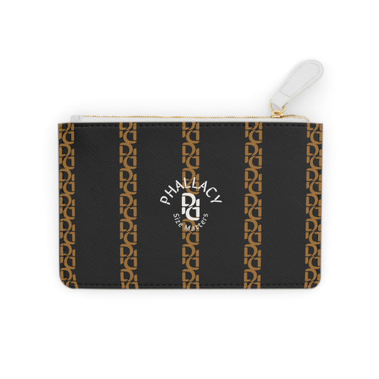 Phallacy Striped Designer Mini Clutch Bag