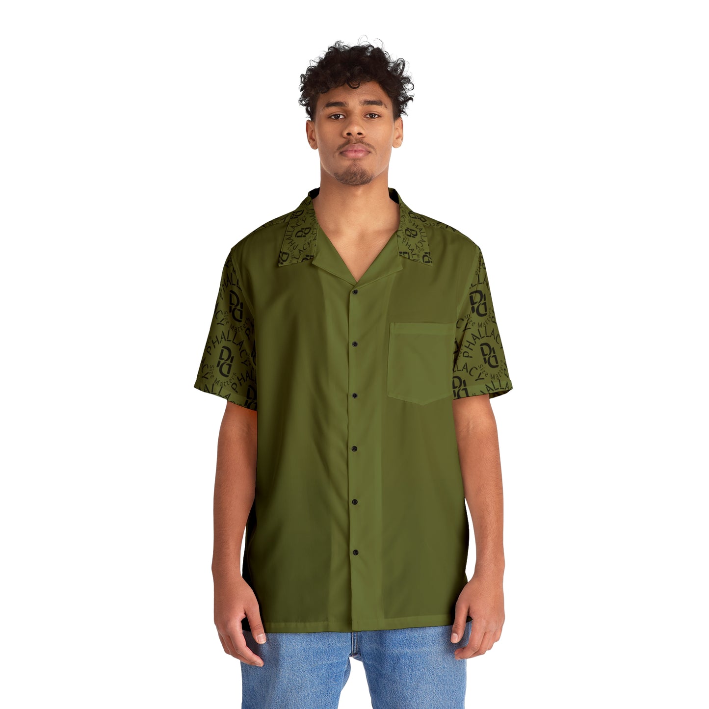 Phallacy Time Designer Men's Button Up Shirt