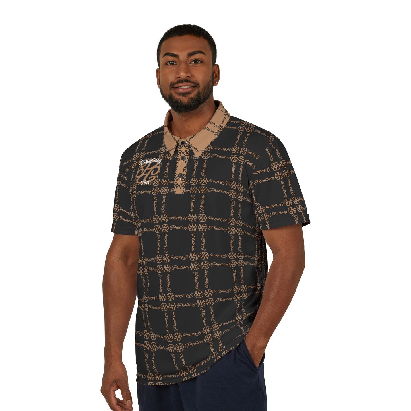 Phallacy Balance Designer Unisex Polo Shirt