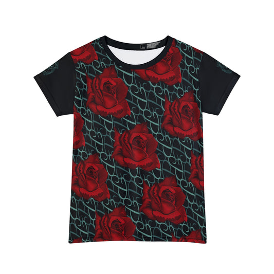 Phallacy Designer Floral Women's Short Sleeve Shirt