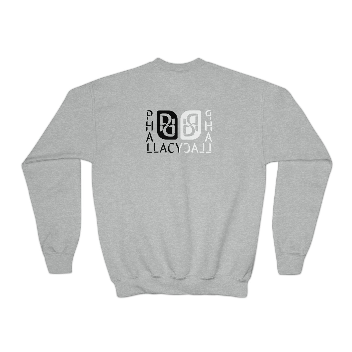 Phallacy Balance Designer Youth Crewneck Sweatshirt